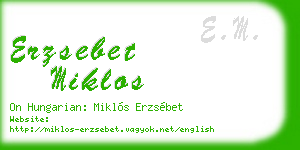 erzsebet miklos business card